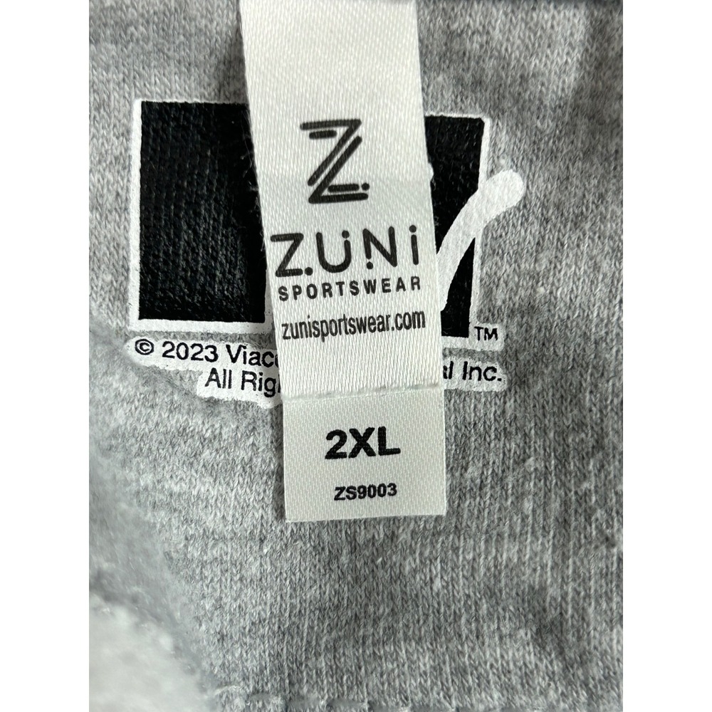 MTV Music Television Celestial Moon Graphic Sweatshirt Gray Zuni ZS9003 2XL - Picture 6 of 9